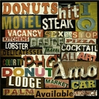 Tela Signs Donuts Fd Preto 40 X 40 Cm