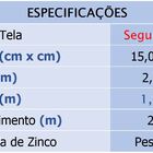 Tela Soldada Alambrado Segurança 15x5 1 0x25m 2 3mm Morlan -