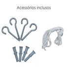 Tela Sombreamento Cobertura 5m Quadrada Areia Kit Instalação