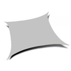 Tela Sombreamento Cobertura Garagem 5x5 Quadrada Cinza