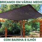 Tela Sombrite Preta Carro Garagem 90% 4 X 3 Bainha Ilhos