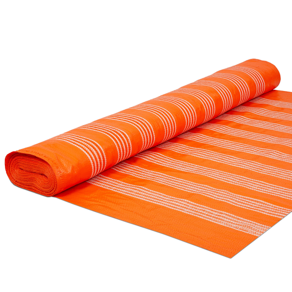 Tela Tapume Pesada Guarda-Corpo  Laranja 1,20m X 100,00m