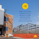 Tela Tapume Pesada Guarda-Corpo  Laranja 1,20m X 100,00m