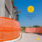 Tela Tapume Pesada Guarda-Corpo Azul 1,20m X 100,00m