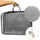 Tela Toldo 3x3 Sombreamento Sun Shade Noronha Uv  - Cinza - C