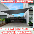 Tela Toldo Sombra Garagem Carro 80% Preta 2x10 Bainha Ilhos
