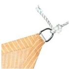 Tela Toldo Sombreamento Shade 4x2mts + Kit Instal. Cor Areia
