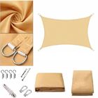 Tela Toldo Sombreamento Shade 6x3mts + Kit Instal. Cor Areia