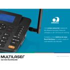 Telefone Celular Rural Fixo De Mesa Multilaser Quadriband 3g