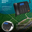 Telefone Celular Rural Fixo De Mesa Quadriband Dual Chip Mult