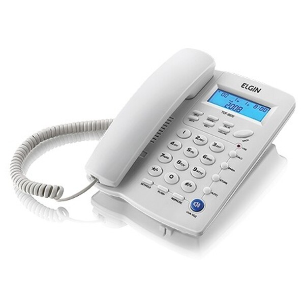 Telefone Com Fio Identificador De Chamadas Tcf-3000 Cinza Cla