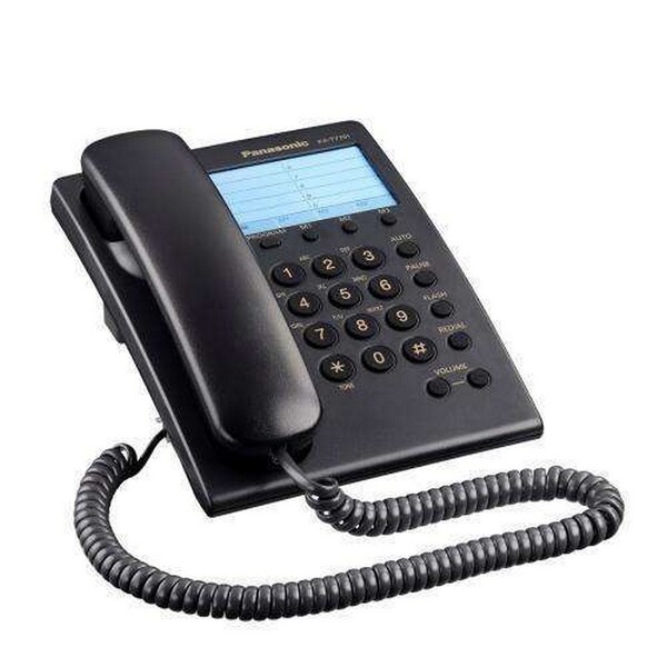 Telefone De Mesa E Parede Com Fio Preto Kx-t7701br - Panasonic