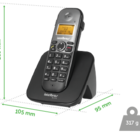 Telefone Sem Fio Com Ramal Externo Tis 5010 Intelbras St727