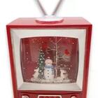 Televisão Globo Neve 3aa 12,7 X 8 X 21,6cm Enfeite Luminoso D