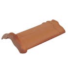 Telha Argila Capa 25,5x43cm 2mm Vermelha Cerâmica Tavares