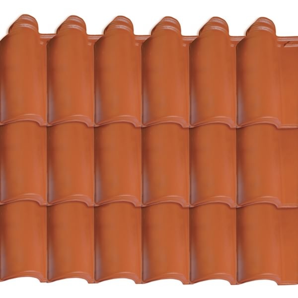 Telha de Cerâmica Mediterrânea M14 Grená 24,7cm Maristela Leroy Merlin