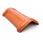 Telha Cerâmica Colonial 40x21cm 10mm Marrom Ferro Telhas