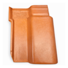 Telha Cerâmica Colonial 41,3x24,3cm 10mm Marrom Ferro Telhas