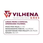 Telha Cermica Esmaltada 25x43cm 11mm Cinza Vilhena Grs
