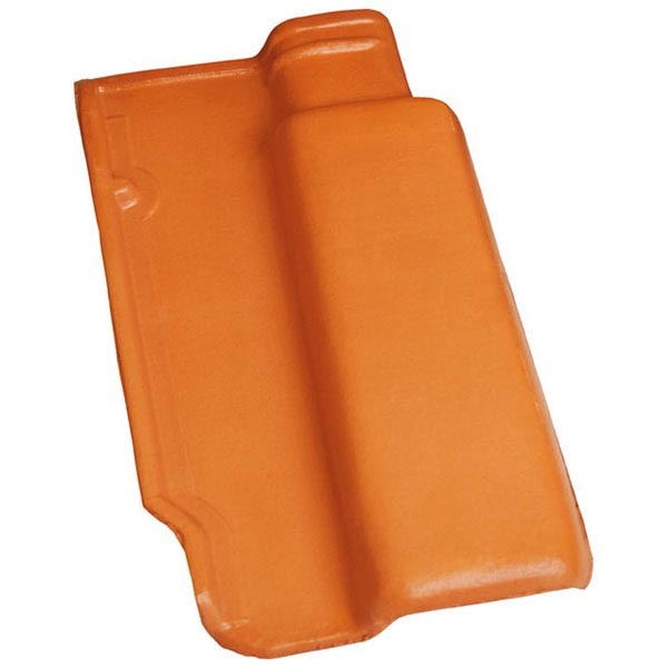 Telha de Cerâmica Romana Resinada Vermelha 23,3cm Cerâmica Barrobello Leroy Merlin