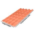 Telha Colonial De Pvc Terracota Lux Telhas 2 30m X 0 88m