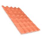 Telha Colonial De Pvc Terracota Lux Telhas 2 62m X 0 88m