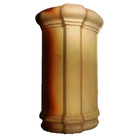 Telha Cumeeira Cerâmica Mesclada 20,5x40,5cm Cerâmica Silva