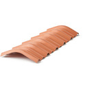 Telha Cumeeira de PVC Trapezoidal Cerâmica 34x90cm Precon