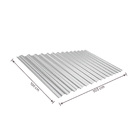 Telha de Ao Galvanizado Ondulada 100x103cm 4mm Cinza Aomix