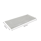 Telha de Fibrocimento Hidrofugada Ondulada 110x244cm 5mm Cinza Infibra