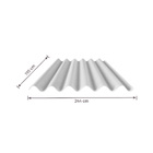 Telha de Fibrocimento Ondulada 110x244cm 8mm Cinza Eternit