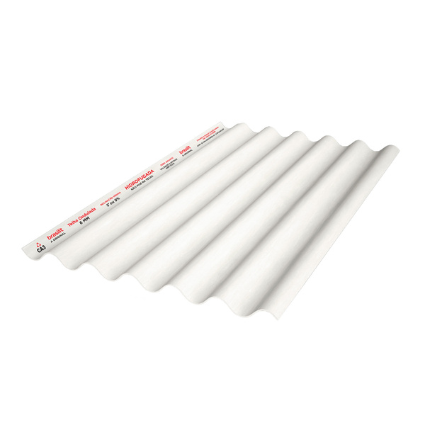 Telha de Fibrocimento TopComfort Térmica 110x244cm 5mm Branco Brasilit