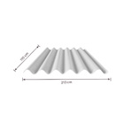 Telha de Fibrocimento Tropical 110x213cm 5mm Cinza Eternit