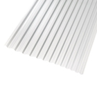 Telha de Policarbonato Grega Trapezoidal 99x244cm 0,7mm Leitosa Ajover