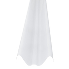 Telha de Polipropileno Ondulada Calheta 44 44x550cm 2,1mm Translúcida Atco