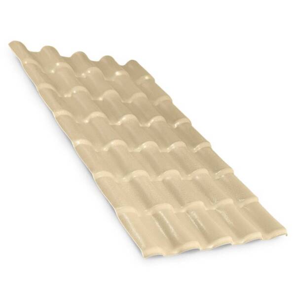 Telha De Pvc Marfim Lux Telhas 2 30m X 0 88m