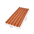Telha de PVC Plan 88x242cm 1.5mm Terracota Afort
