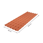Telha de PVC Plan 88x330cm Cerâmica Precon