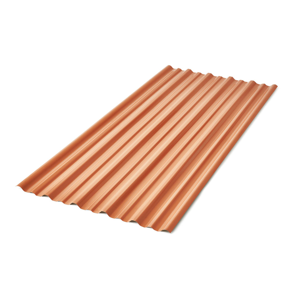 Telha de PVC Trapezoidal Cerâmica 0,92x4,00m Precon