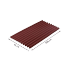Telha Ecológica de Fibra Vegetal Clássica 95x200cm 3mm Vermelho Onduline