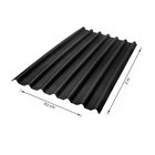 Telha Ecológica Stilo Onduline Fibra Vegetal 82x200cm Preto Onduline