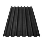 Telha Ecológica Stilo Onduline Fibra Vegetal 95x200cm Preto Onduline