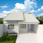 Telha Fibrocimento 3,66x1,10mx6mm TopComfort Branco Brasilit