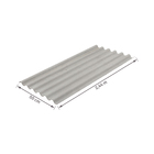 Telha Fibrocimento Ondulada 244X050X4mm Cinza Casalit