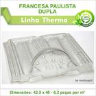 Telha Pet Francesa Dupla 163 Kit 4 Telhas