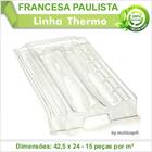 Telha Pet Transparente Francesa Paulista 160 Kit 5 Telha(s)
