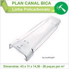 Telha Plan Mineira Policarbonato Kit 5 Telha(s)