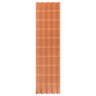 Telha Plástica Colonial 5 Ondas 328x86cm 1,7mm Terracota Afort