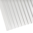 Telha Policarbonato 2,44mx50cm Onda Baixa Cristal Ajover