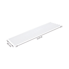 Telha Policarbonato 2,44mx50cm Onda Baixa Cristal Ajover